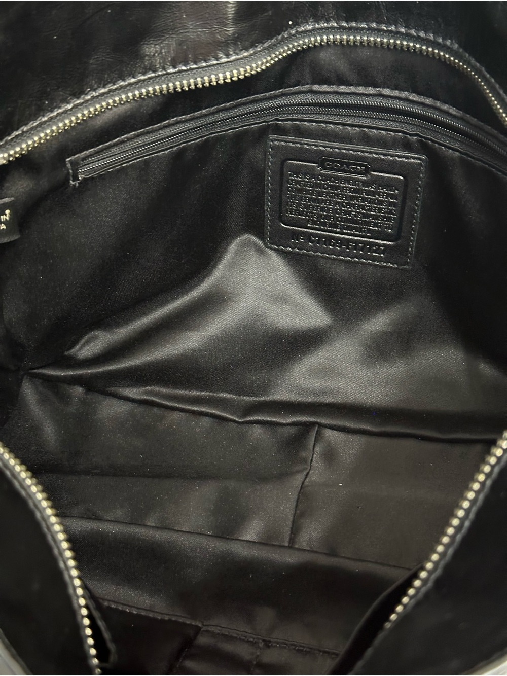 Coach Black Patent Leather Inlaid C Patchwork Tote Bag F17127 - Picture 9 of 10